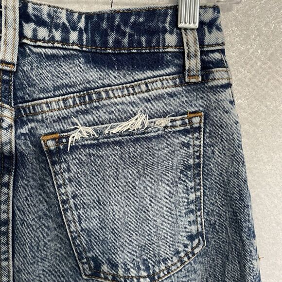 Abercrombie & Fitch A&F THE MOM HIGH RISE Size 25/0 Blue Stonewash CURVE LOVE - Picture 5 of 9